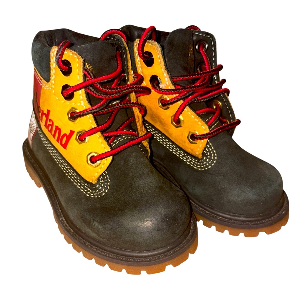 Timberland Toddler Premium 6” Waterproof Boot In Black Nubuck